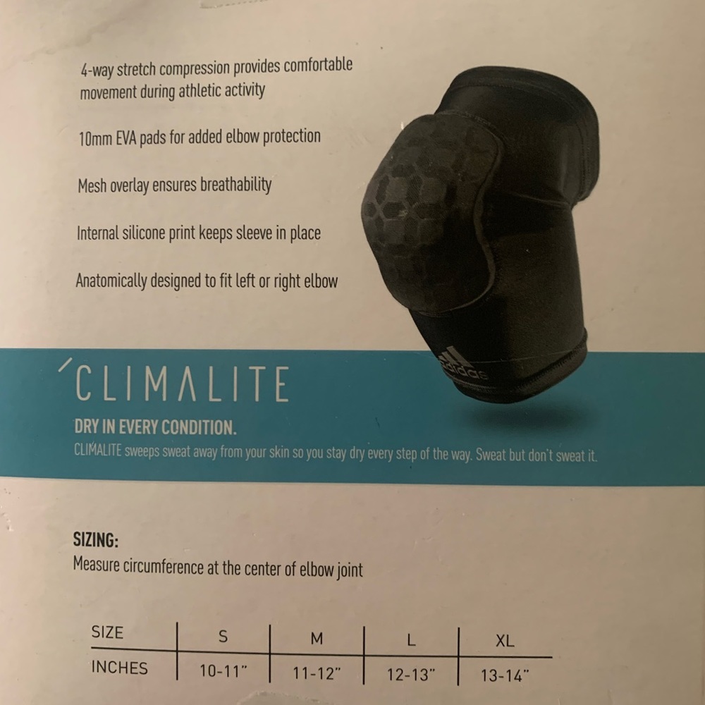 Adidas Climalite Padded Compression Elbow Sleeve